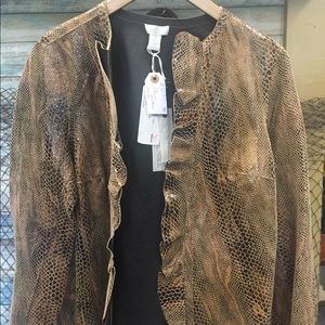 Chico’s snake leather jacket